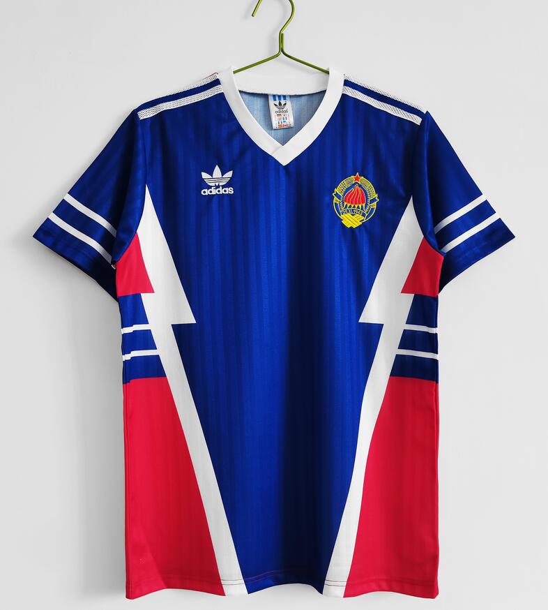 1990 Yugoslavia Retro Home Kit Soccer Jersey